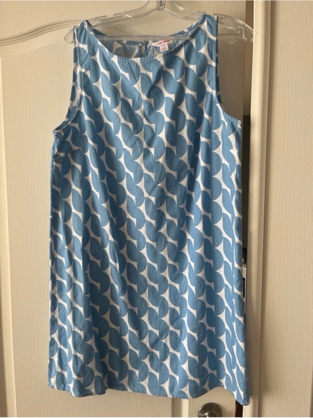 Linen blend sleeveless dress